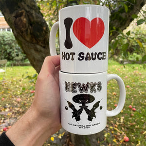 'I Love Hot Sauce' Coffee Mug